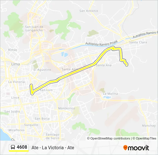 4608 Bus Line Map