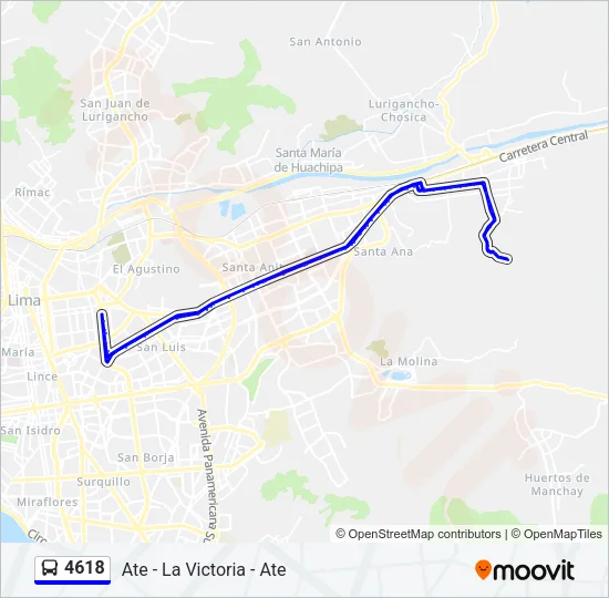 4618 Bus Line Map