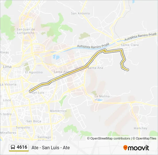 4616 Bus Line Map