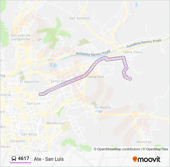 4617 Bus Line Map