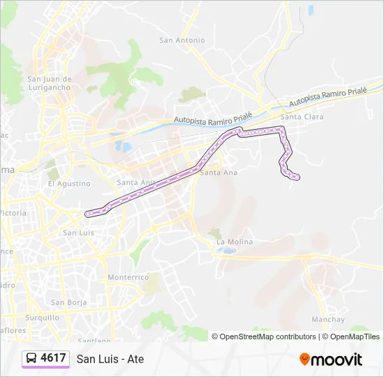 4617 Bus Line Map