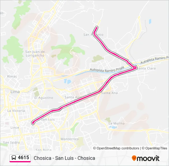4615 Bus Line Map