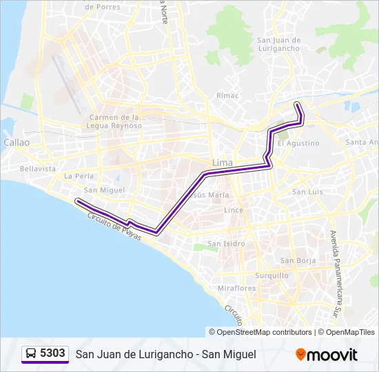 5303  Line Map