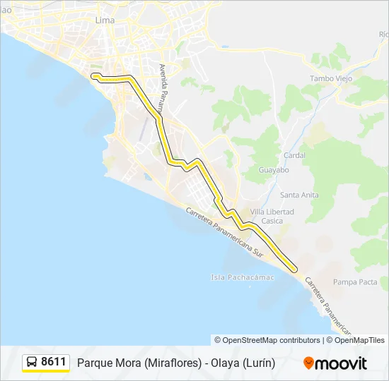 8611  Line Map