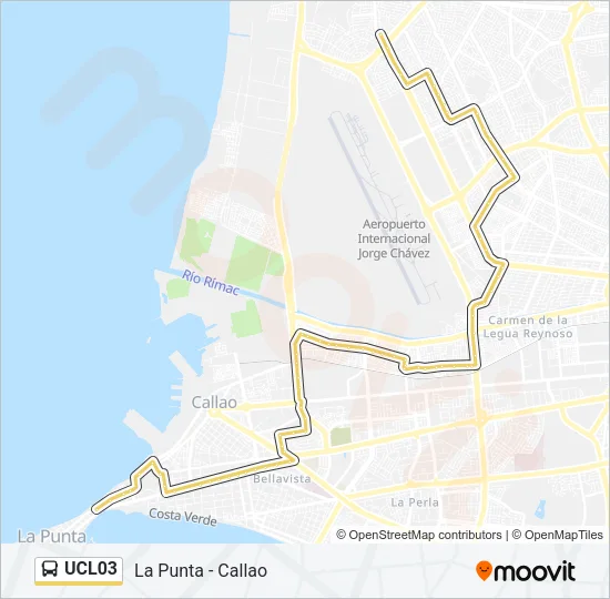 UCL03 Bus Line Map