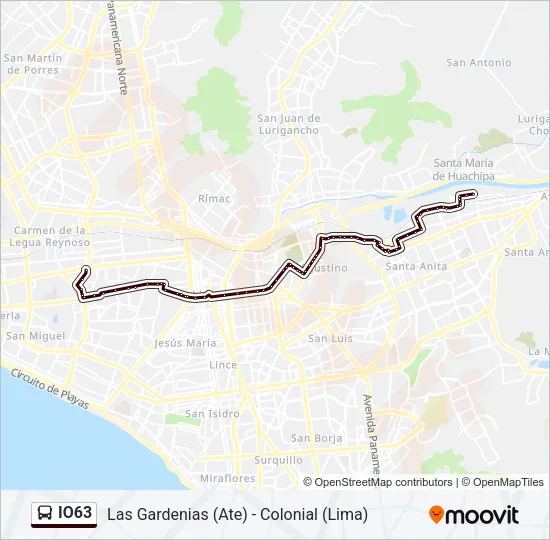 IO63 Bus Line Map