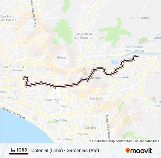 IO63 Bus Line Map