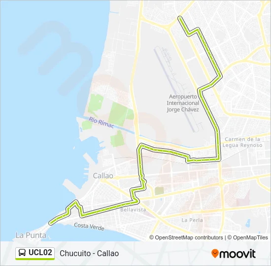 UCL02 Bus Line Map