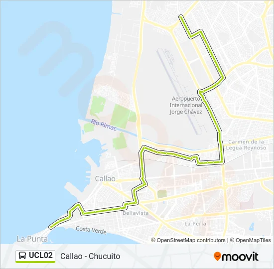 UCL02 Bus Line Map