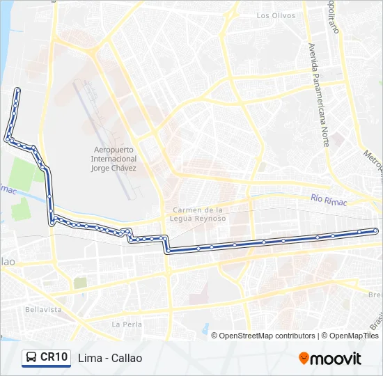 CR10 Bus Line Map