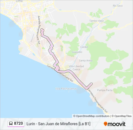 8720 Bus Line Map