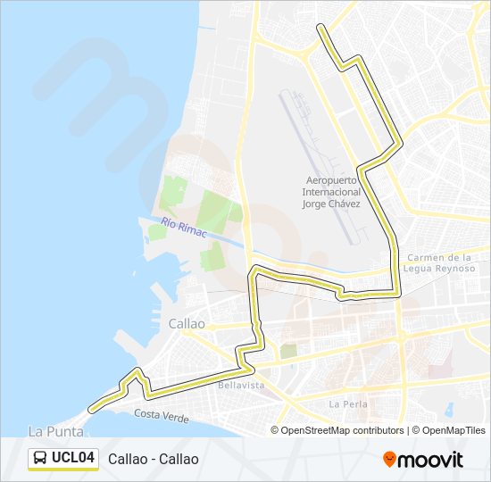 Mapa de UCL04 de autobús