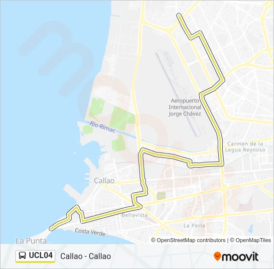 UCL04 Bus Line Map