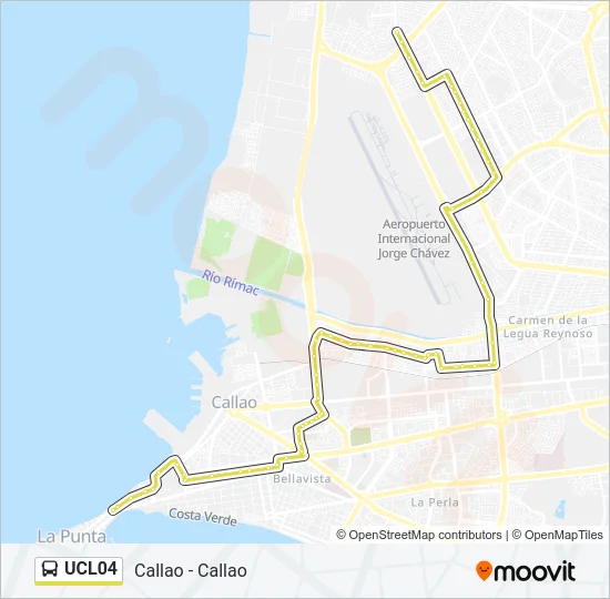 UCL04 Bus Line Map