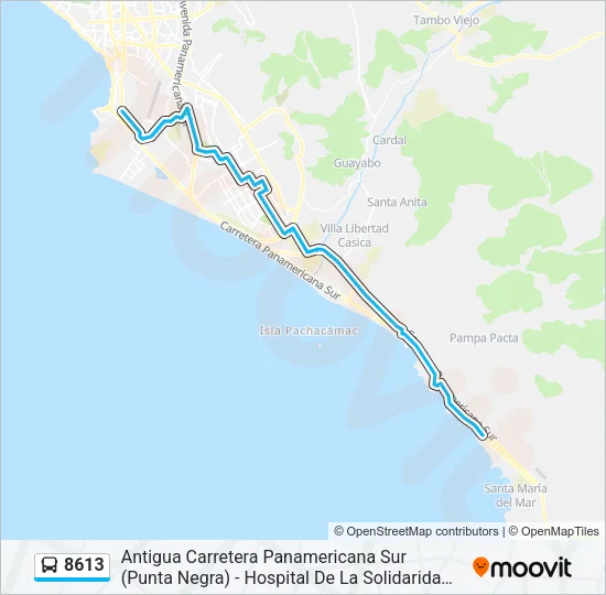 8613 Bus Line Map