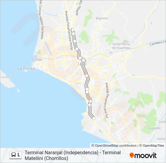 L Bus Line Map