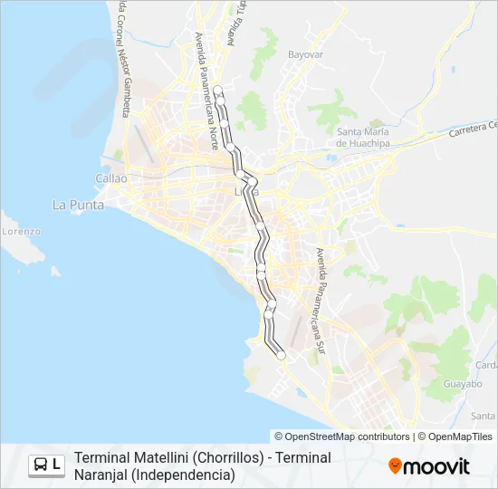 L Bus Line Map