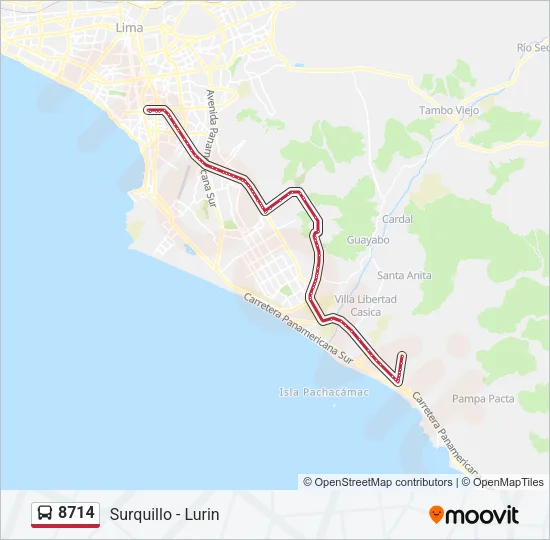 8714 Bus Line Map