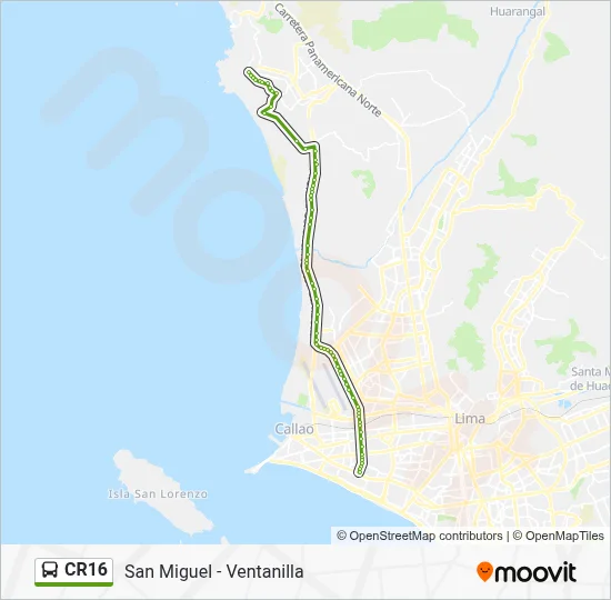 CR16 Bus Line Map