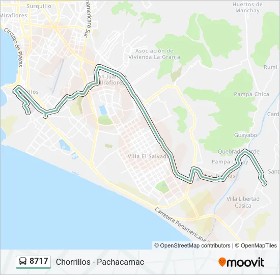 8717 Bus Line Map