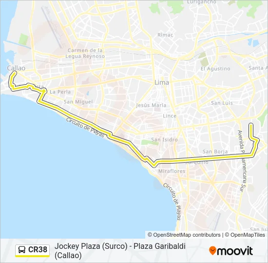 CR38 Bus Line Map