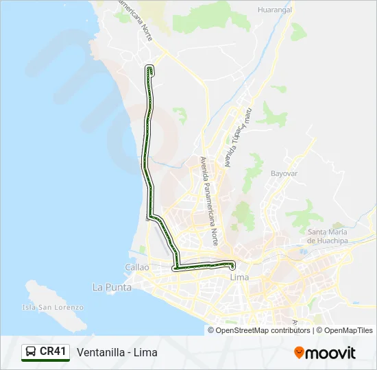 CR41 Bus Line Map