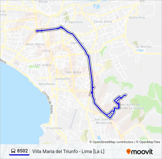 8502  Line Map