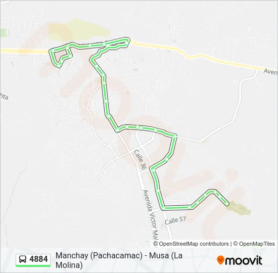 4884 Bus Line Map