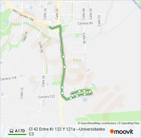 A17D Bus Line Map