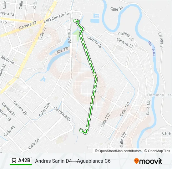 A42B Bus Line Map