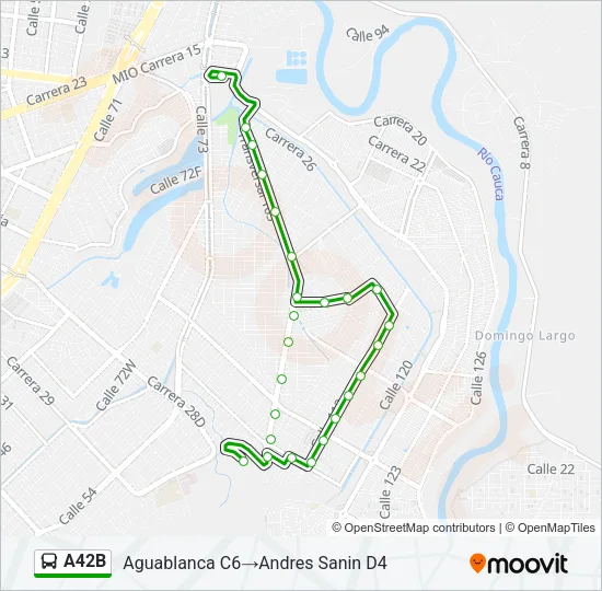 A42B Bus Line Map