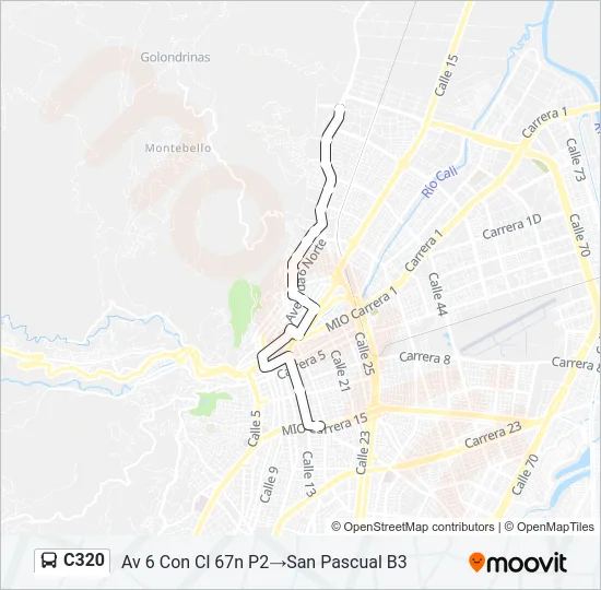 C320 Bus Line Map