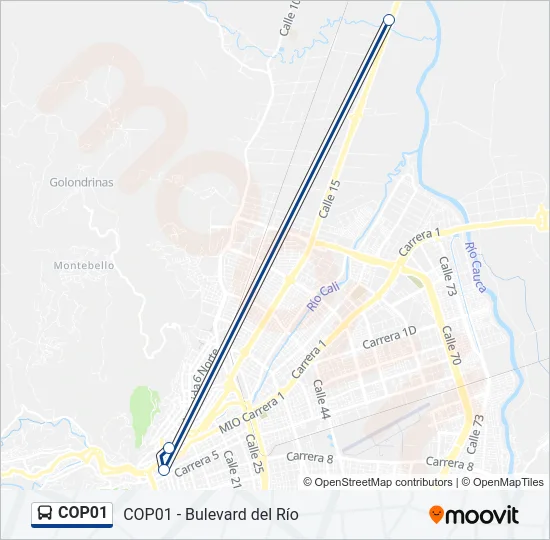 COP01 Bus Line Map