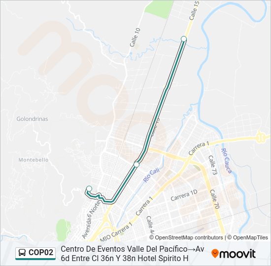 COP02 Bus Line Map