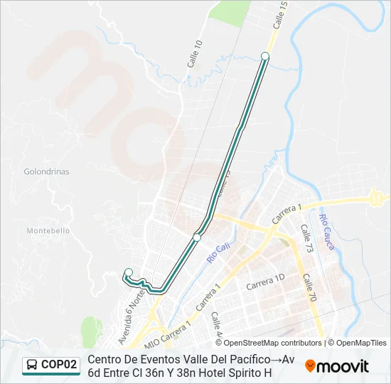COP02 Bus Line Map