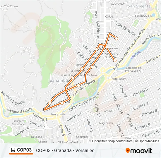 COP03 Bus Line Map