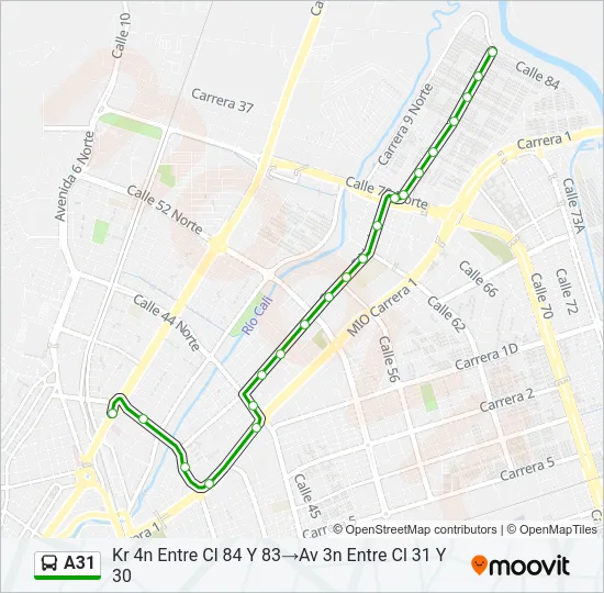 A31 Bus Line Map