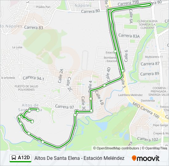 A12D bus Line Map