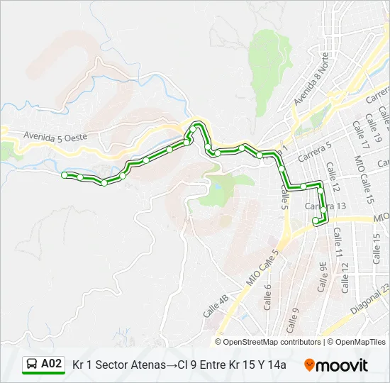 A02 Bus Line Map