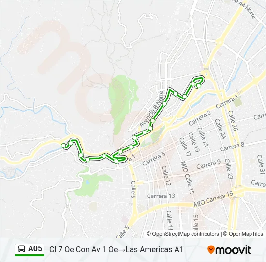 A05 Bus Line Map