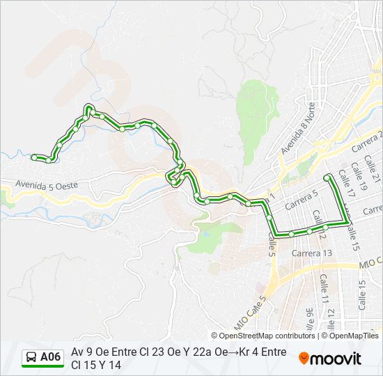 A06 bus Line Map