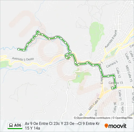 A06 Bus Line Map