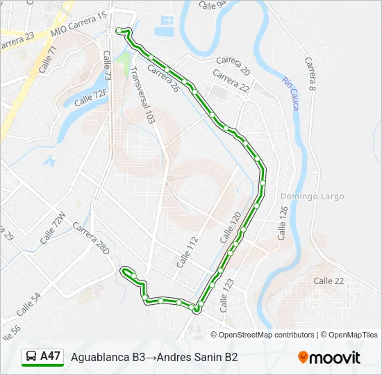 A47 Bus Line Map