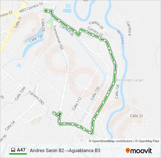 A47 Bus Line Map