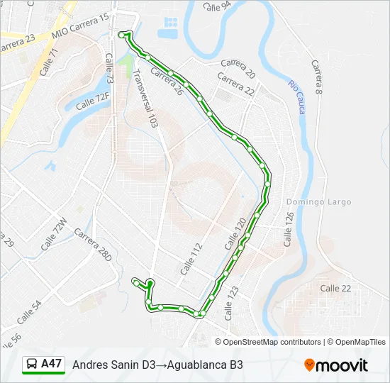 A47 Bus Line Map
