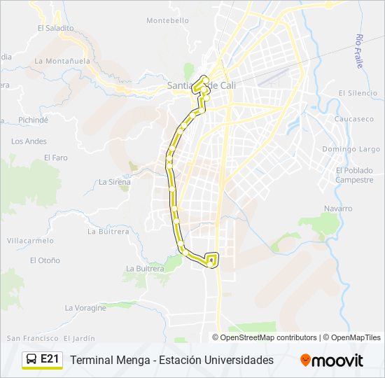 Ruta E21 Horarios Paradas Y Mapas Torre De Cali A2‎→universidades A1 Actualizado 8241