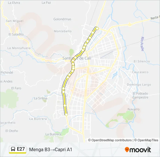 E27 Bus Line Map