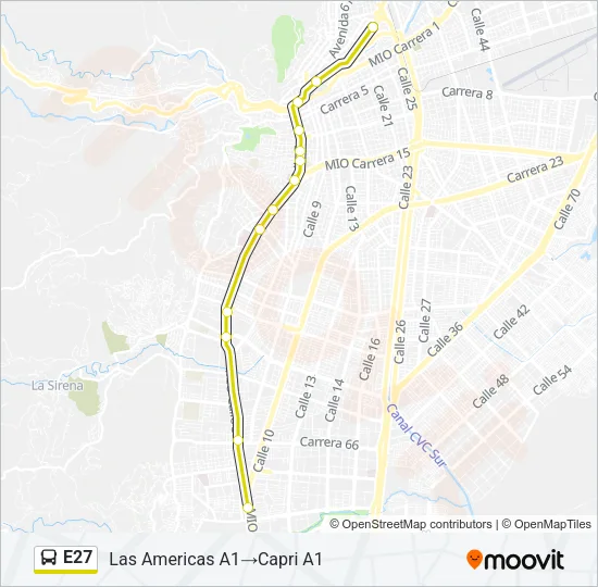 E27 Bus Line Map