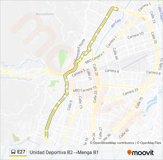 E27 Bus Line Map