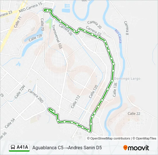 A41A Bus Line Map